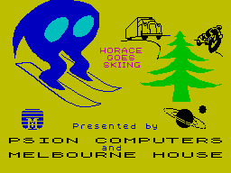 Horace Goes Skiing — Title screen