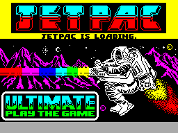 Jetpac — Title screen