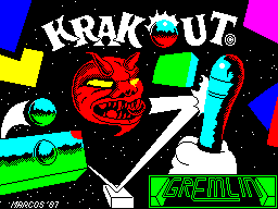 Krakout — Title screen
