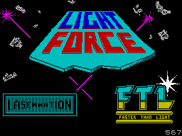 Light Force — Title screen