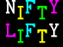 Nifty Lifty — Title screen