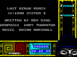 Ninja Remix — Title screen