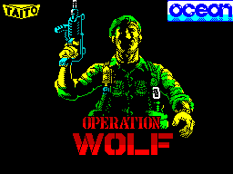 Operation Wolf — Title screen