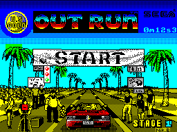Out Run — Title screen