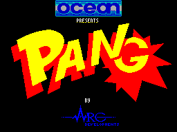 Pang — Title screen