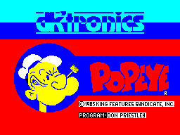 Popeye — Title screen