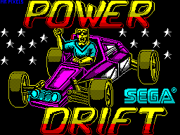 Power Drift — Title screen