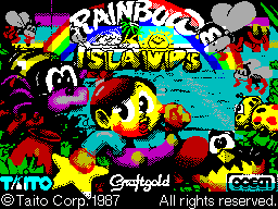 Rainbow Islands — Title screen