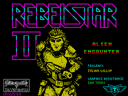 Rebelstar II: Alien Encounter — Title screen