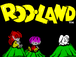 Rod Land — Title screen