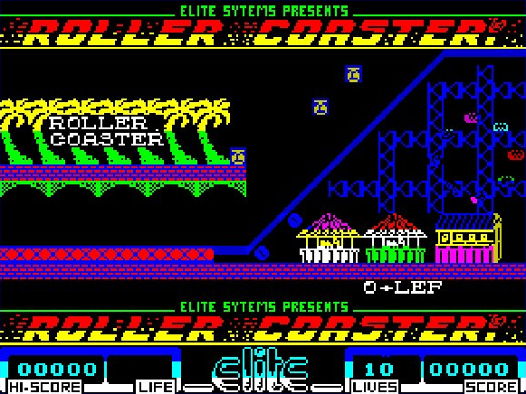 Roller Coaster — Title screen