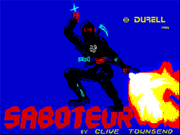 Saboteur — Title screen