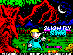Slightly Magic — Title screen