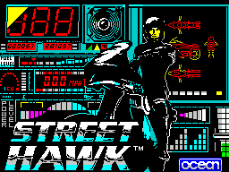 Street Hawk — Title screen