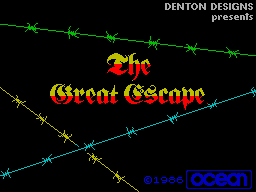 The Great Escape — Title screen