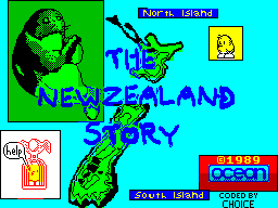 The New Zealand Story — Title screen
