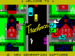 Trashman — Title screen