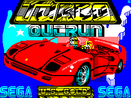 Turbo Out Run — Title screen