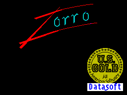 Zorro — Title screen