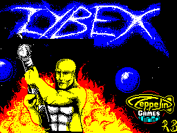 Zybex — Title screen