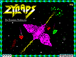 Zynaps — Title screen