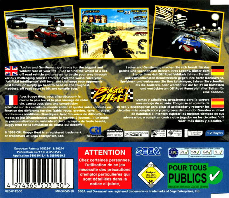 Buggy Heat — Box back
