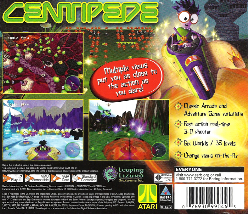 Centipede — Box back