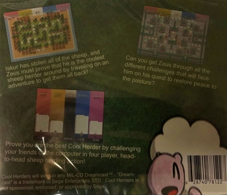 Cool Herders (Homebrew) — Box back