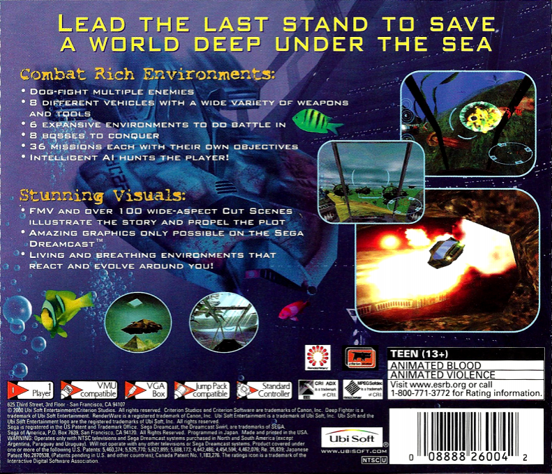 Deep Fighter — Box back