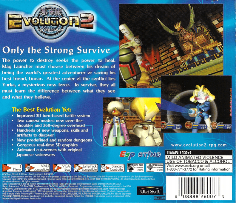 Evolution 2 : Far Off Promise — Box back