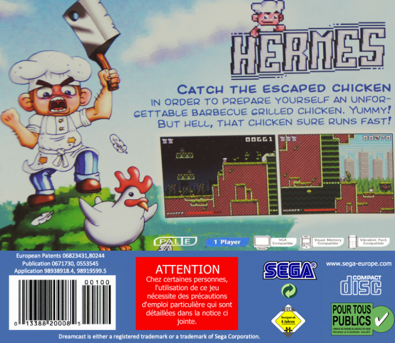 Hermes (Homebrew) — Box back