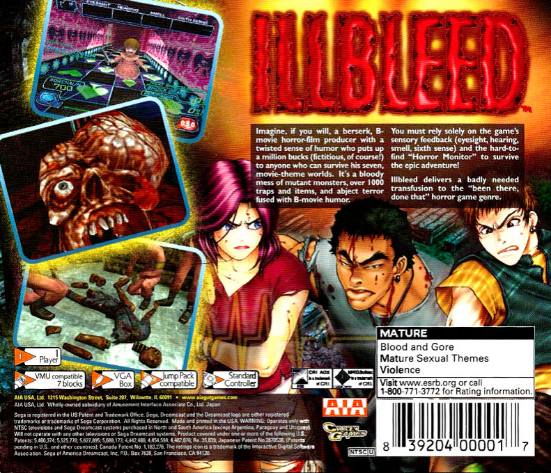 Illbleed — Box back