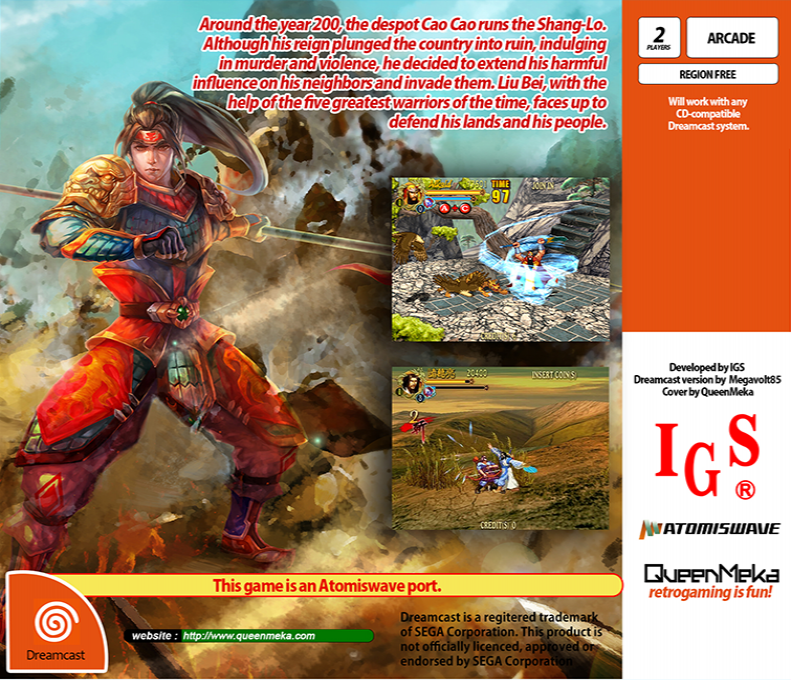 Knights of Valour The Seven Spirits — Box back