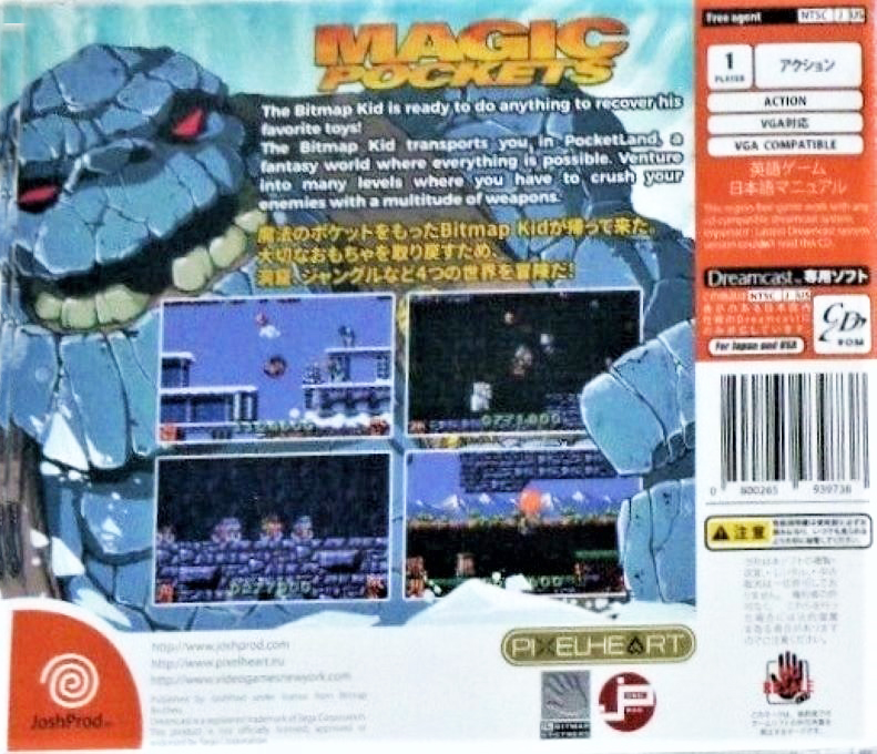Magic Pockets — Box back