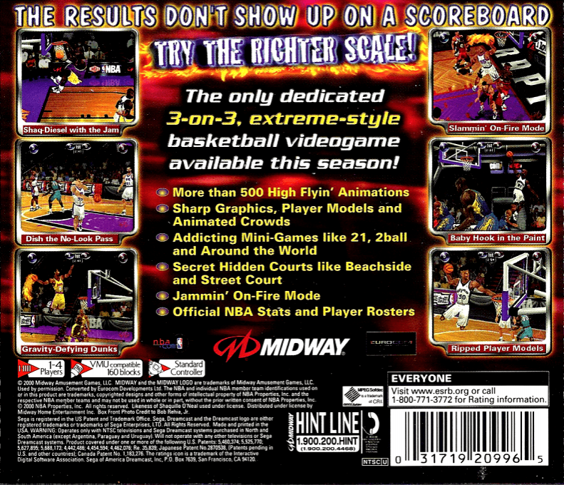 NBA Hoopz — Box back