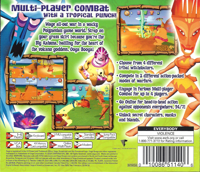 Ooga Booga — Box back