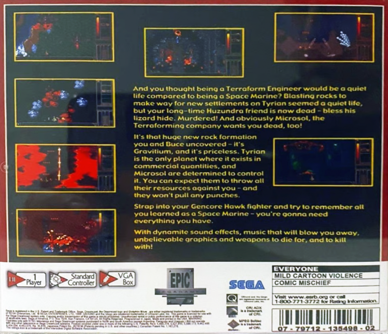 OpenTyrian — Box back