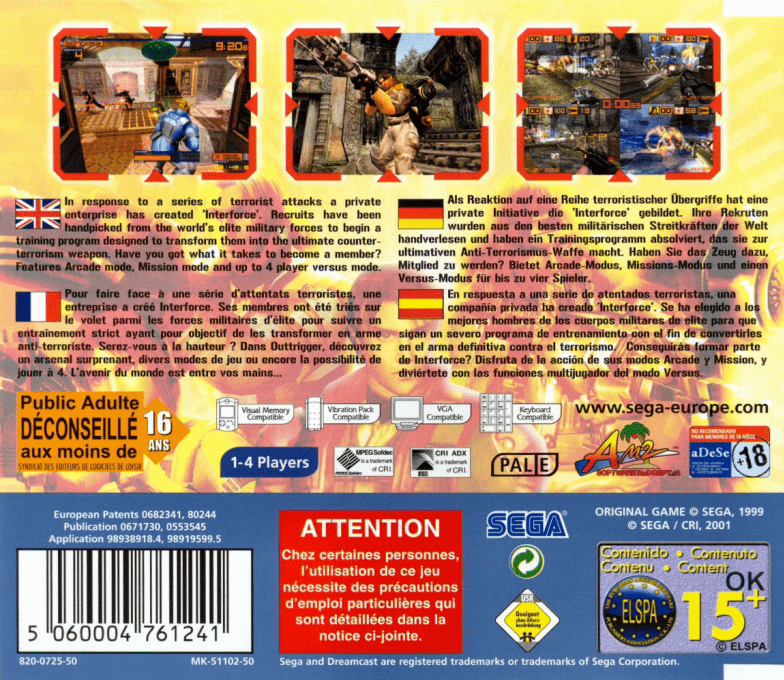 Outtrigger — Box back