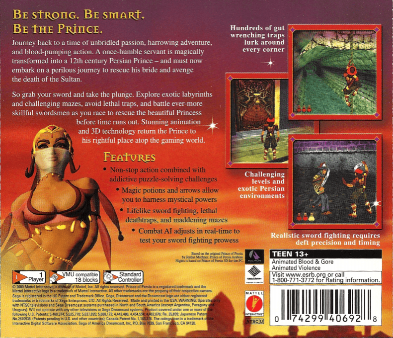 Prince of Persia : Arabian Nights — Box back