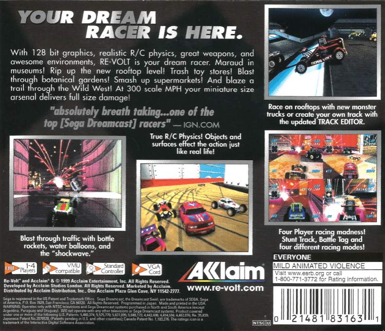 Re-Volt — Box back
