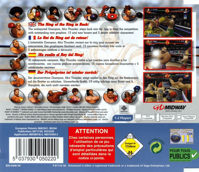 Ready 2 Rumble Boxing Round 2 — Box back