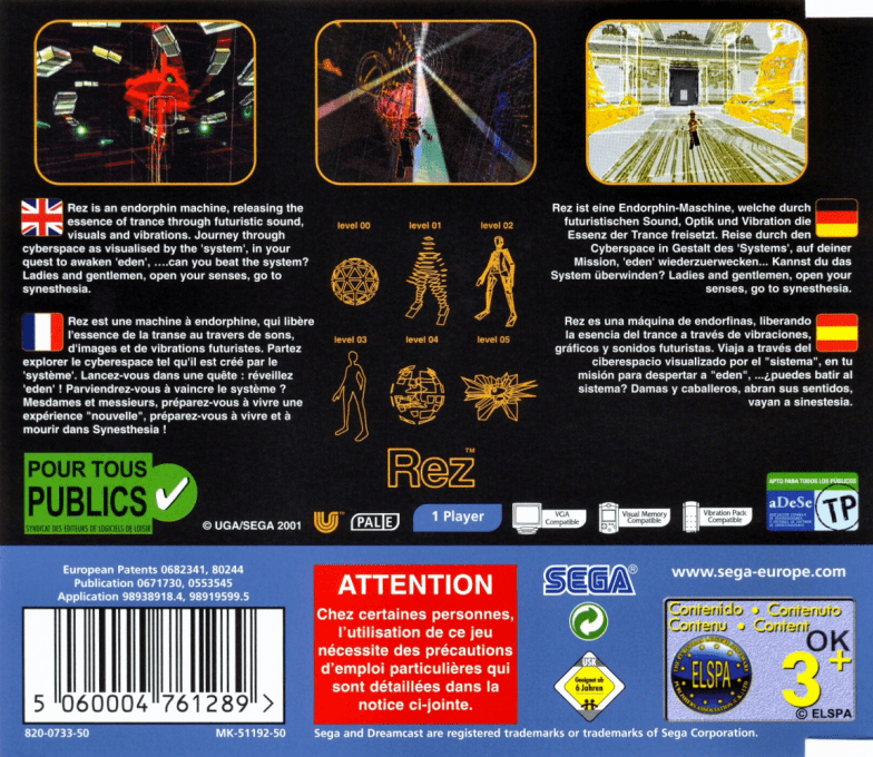 Rez — Box back