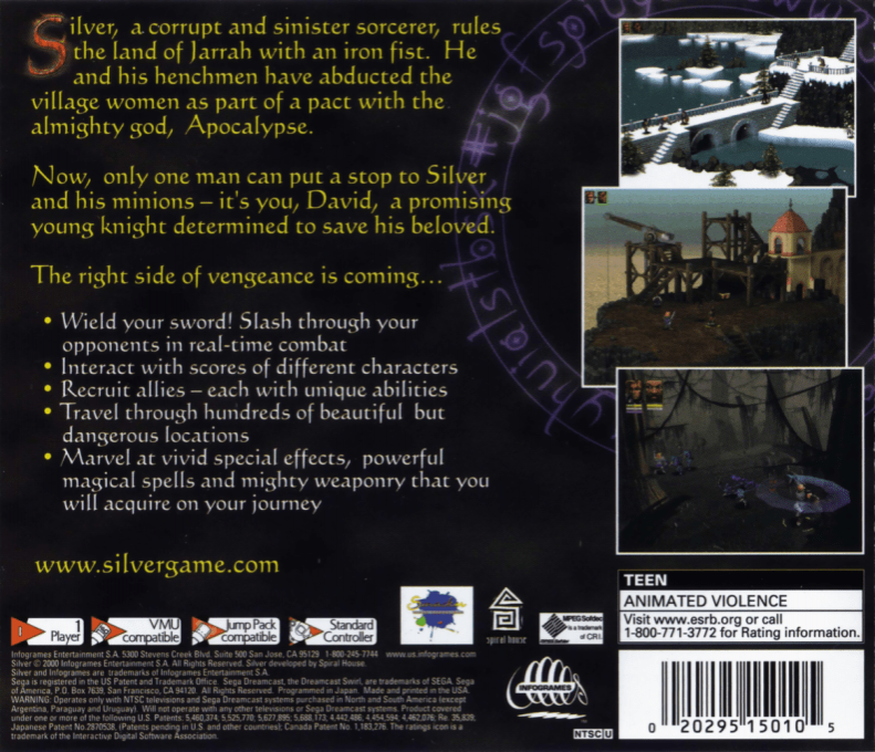 Silver — Box back
