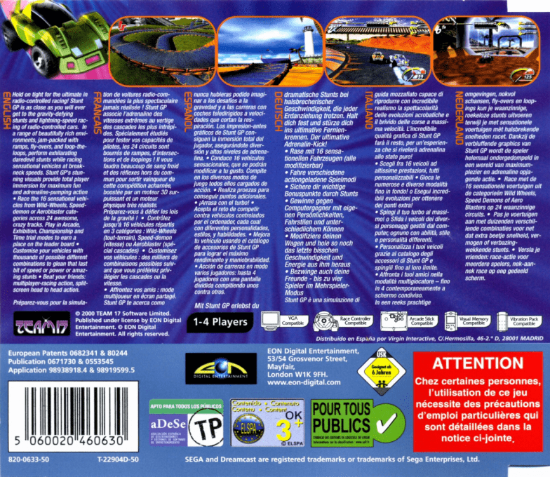 Stunt GP — Box back