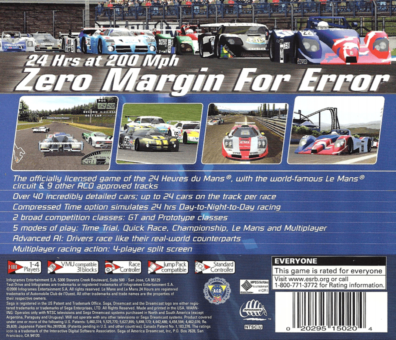Test Drive Le Mans — Box back