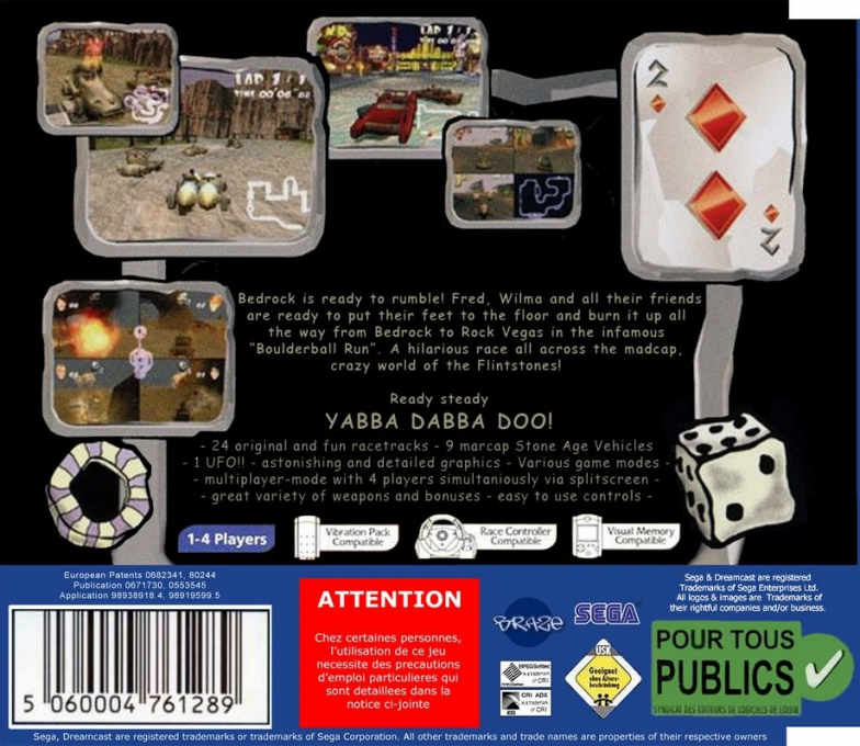 The Flintstones in Viva Rock Vegas — Box back