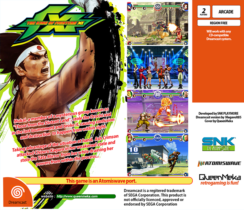 The King of Fighters XI — Box back