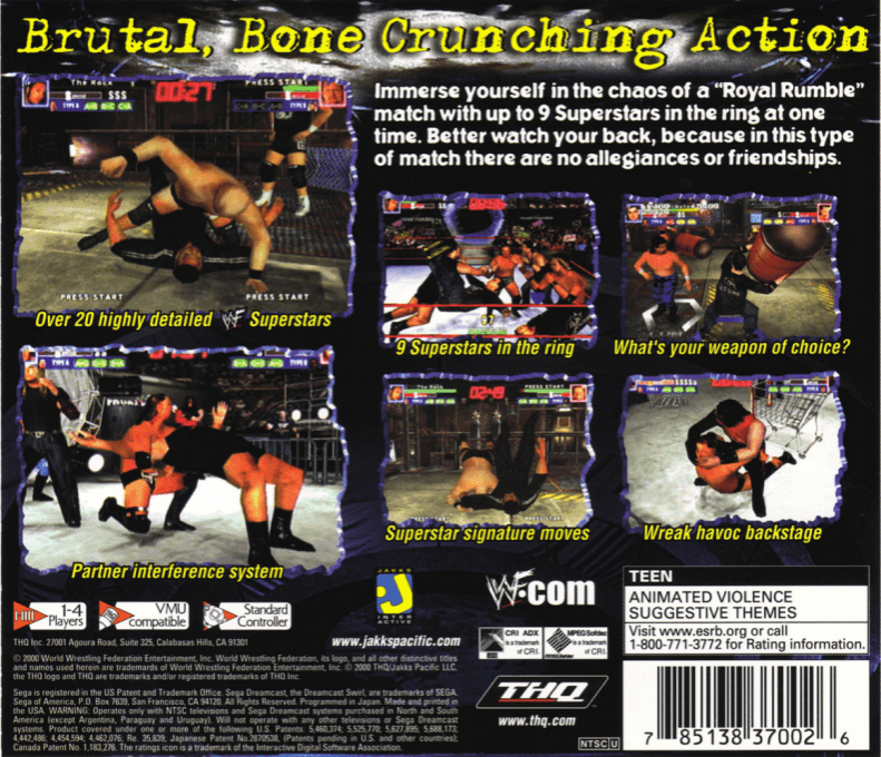 WWF Royal Rumble — Box back