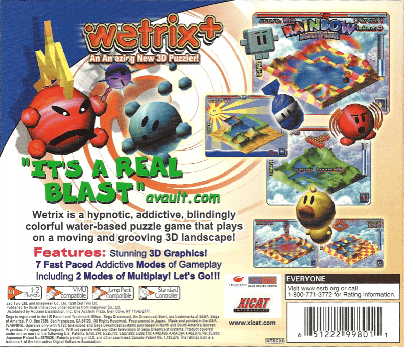 Wetrix+ — Box back