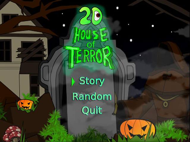 2D House of Terror — Title screen